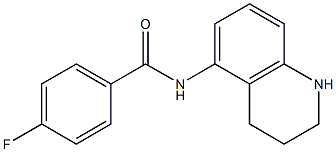 4-fluoro-N-(1,2,3,4-tetrahydroquinolin-5-yl)benzamide Struktur