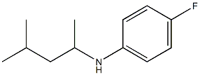 4-fluoro-N-(4-methylpentan-2-yl)aniline Struktur