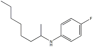 4-fluoro-N-(octan-2-yl)aniline Struktur