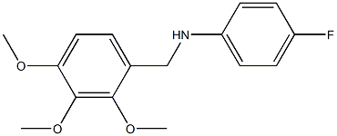 4-fluoro-N-[(2,3,4-trimethoxyphenyl)methyl]aniline Struktur