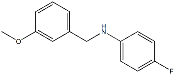 4-fluoro-N-[(3-methoxyphenyl)methyl]aniline Struktur