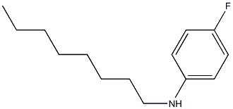 4-fluoro-N-octylaniline Struktur