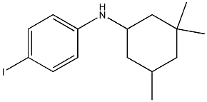 4-iodo-N-(3,3,5-trimethylcyclohexyl)aniline Struktur