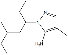 4-methyl-1-(5-methylheptan-3-yl)-1H-pyrazol-5-amine Struktur