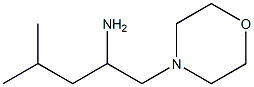 4-methyl-1-(morpholin-4-yl)pentan-2-amine Struktur