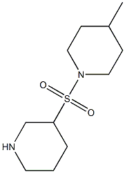 4-methyl-1-(piperidin-3-ylsulfonyl)piperidine Struktur