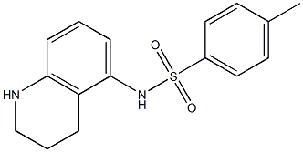 4-methyl-N-(1,2,3,4-tetrahydroquinolin-5-yl)benzene-1-sulfonamide Struktur