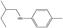 4-methyl-N-(2-methylbutyl)aniline Struktur