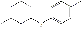 4-methyl-N-(3-methylcyclohexyl)aniline Struktur