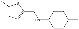 4-methyl-N-[(5-methylthiophen-2-yl)methyl]cyclohexan-1-amine Struktur