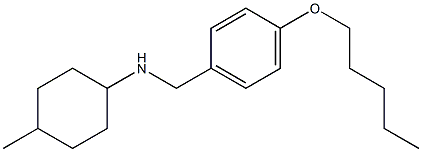 4-methyl-N-{[4-(pentyloxy)phenyl]methyl}cyclohexan-1-amine Struktur