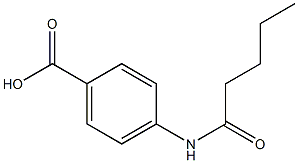 4-pentanamidobenzoic acid Struktur