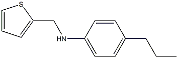 4-propyl-N-(thiophen-2-ylmethyl)aniline Struktur