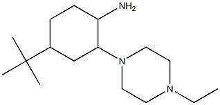 4-tert-Butyl-2-(4-ethyl-piperazin-1-yl)-cyclohexylamine Struktur