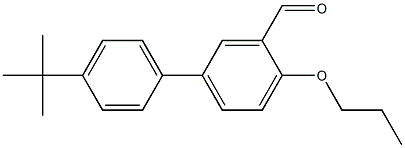 4'-tert-butyl-4-propoxy-1,1'-biphenyl-3-carbaldehyde Struktur