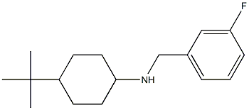 4-tert-butyl-N-[(3-fluorophenyl)methyl]cyclohexan-1-amine Struktur