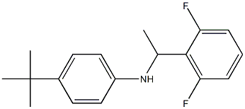 4-tert-butyl-N-[1-(2,6-difluorophenyl)ethyl]aniline Struktur