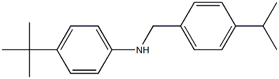 4-tert-butyl-N-{[4-(propan-2-yl)phenyl]methyl}aniline Struktur