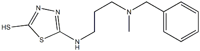 5-({3-[benzyl(methyl)amino]propyl}amino)-1,3,4-thiadiazole-2-thiol Struktur