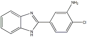 5-(1H-benzimidazol-2-yl)-2-chloroaniline Struktur