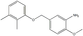 5-(2,3-dimethylphenoxymethyl)-2-methoxyaniline Struktur