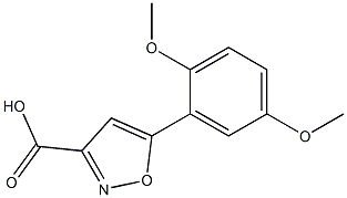 5-(2,5-dimethoxyphenyl)isoxazole-3-carboxylic acid Struktur