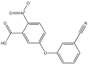 5-(3-cyanophenoxy)-2-nitrobenzoic acid Struktur