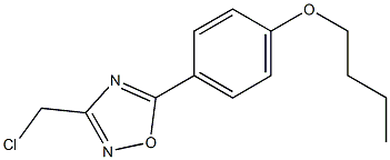 5-(4-butoxyphenyl)-3-(chloromethyl)-1,2,4-oxadiazole Struktur