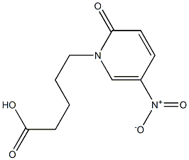 5-(5-nitro-2-oxo-1,2-dihydropyridin-1-yl)pentanoic acid Struktur