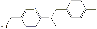 5-(aminomethyl)-N-methyl-N-[(4-methylphenyl)methyl]pyridin-2-amine Struktur