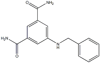 5-(benzylamino)benzene-1,3-dicarboxamide Struktur