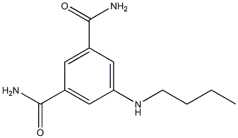 5-(butylamino)benzene-1,3-dicarboxamide Struktur