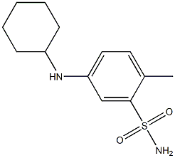 5-(cyclohexylamino)-2-methylbenzene-1-sulfonamide Struktur