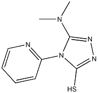 5-(dimethylamino)-4-pyridin-2-yl-4H-1,2,4-triazole-3-thiol Struktur