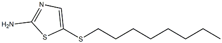 5-(octylsulfanyl)-1,3-thiazol-2-amine Struktur