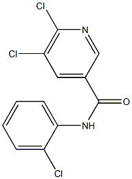 5,6-dichloro-N-(2-chlorophenyl)pyridine-3-carboxamide Struktur