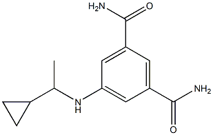 5-[(1-cyclopropylethyl)amino]benzene-1,3-dicarboxamide Struktur