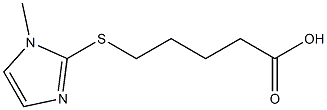 5-[(1-methyl-1H-imidazol-2-yl)sulfanyl]pentanoic acid Struktur