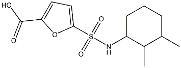 5-[(2,3-dimethylcyclohexyl)sulfamoyl]furan-2-carboxylic acid Struktur