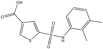 5-[(2,3-dimethylphenyl)sulfamoyl]thiophene-3-carboxylic acid Struktur