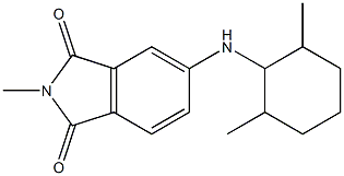 5-[(2,6-dimethylcyclohexyl)amino]-2-methyl-2,3-dihydro-1H-isoindole-1,3-dione Struktur