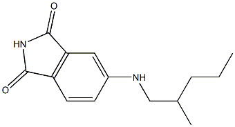 5-[(2-methylpentyl)amino]-2,3-dihydro-1H-isoindole-1,3-dione Struktur