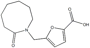 5-[(2-oxoazocan-1-yl)methyl]furan-2-carboxylic acid Struktur