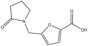 5-[(2-oxopyrrolidin-1-yl)methyl]-2-furoic acid Struktur