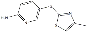 5-[(4-methyl-1,3-thiazol-2-yl)sulfanyl]pyridin-2-amine Struktur