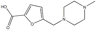 5-[(4-methylpiperazin-1-yl)methyl]-2-furoic acid Struktur