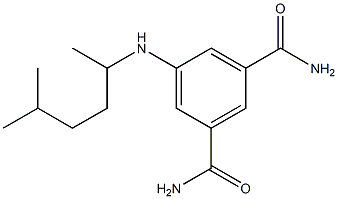 5-[(5-methylhexan-2-yl)amino]benzene-1,3-dicarboxamide Struktur