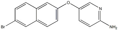 5-[(6-bromonaphthalen-2-yl)oxy]pyridin-2-amine Struktur