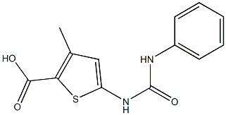 5-[(anilinocarbonyl)amino]-3-methylthiophene-2-carboxylic acid Struktur