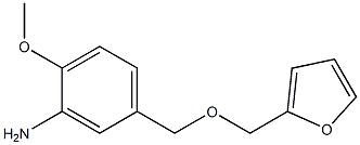 5-[(furan-2-ylmethoxy)methyl]-2-methoxyaniline Struktur